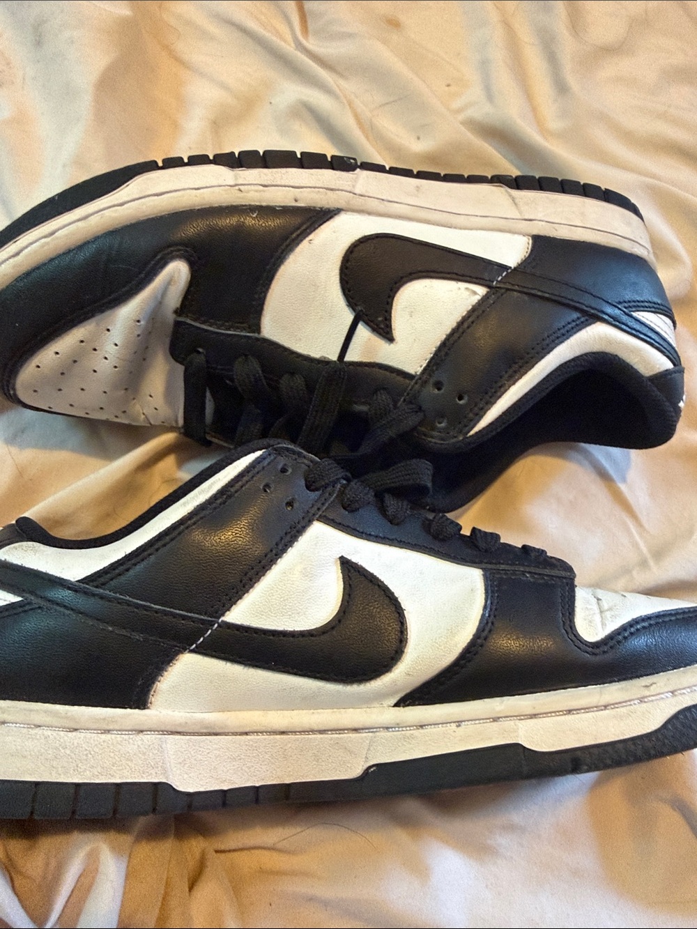 Black & White Low-Top Skate Sneakers